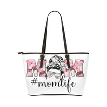 Load image into Gallery viewer, #MomLife Leather Tote Bag/Large
