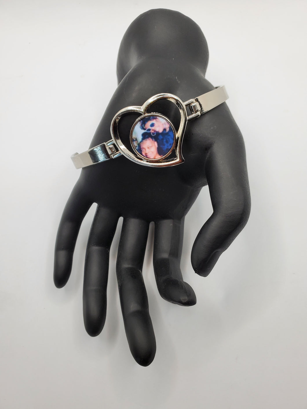 Custom Heart Photo Bracelet
