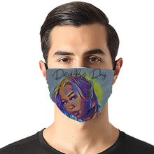 Load image into Gallery viewer, &quot;Dolled by Daij&quot; Flat Mouth Mask with Drawstring
