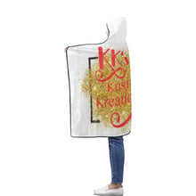 Load image into Gallery viewer, Kk&#39;s Logo Flannel Hooded Blanket 50&#39;&#39;x60&#39;&#39;
