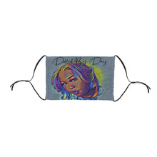 Load image into Gallery viewer, &quot;Dolled by Daij&quot; Flat Mouth Mask with Drawstring
