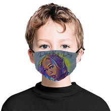 Load image into Gallery viewer, &quot;Dolled by Daij&quot; Flat Mouth Mask with Drawstring
